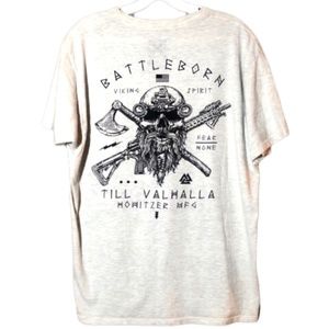 Battleborn mens t-shirt King Spirt Large, Heather Gray